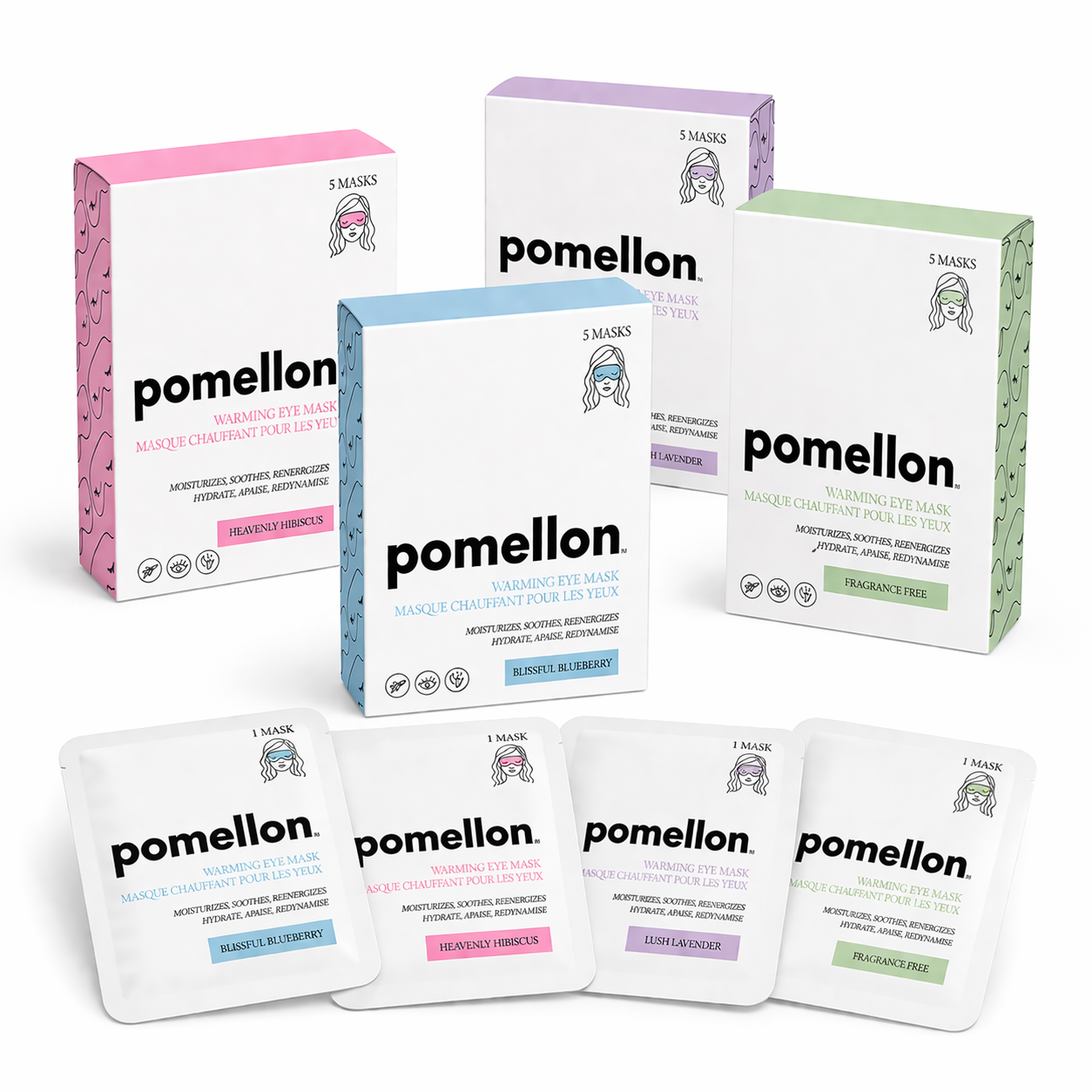 Pomellon Self-Warming Eye Mask Bundle (4-Boxes)