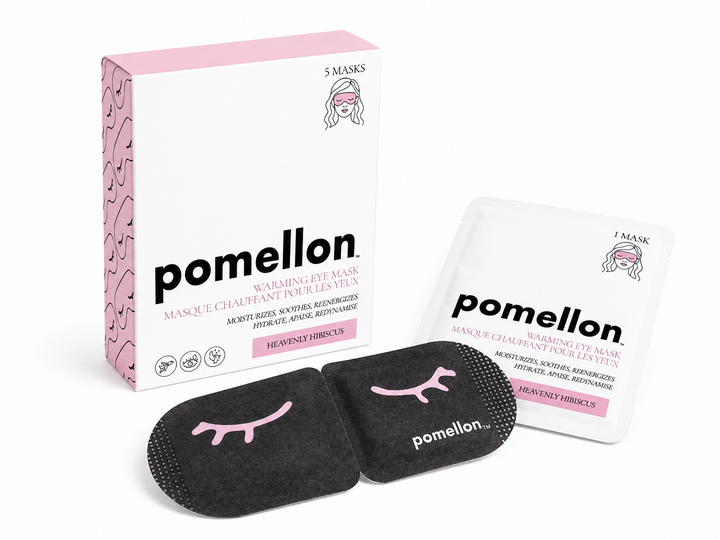 Heavenly Hibiscus Self-Warming Eye Masks (5 Masks)