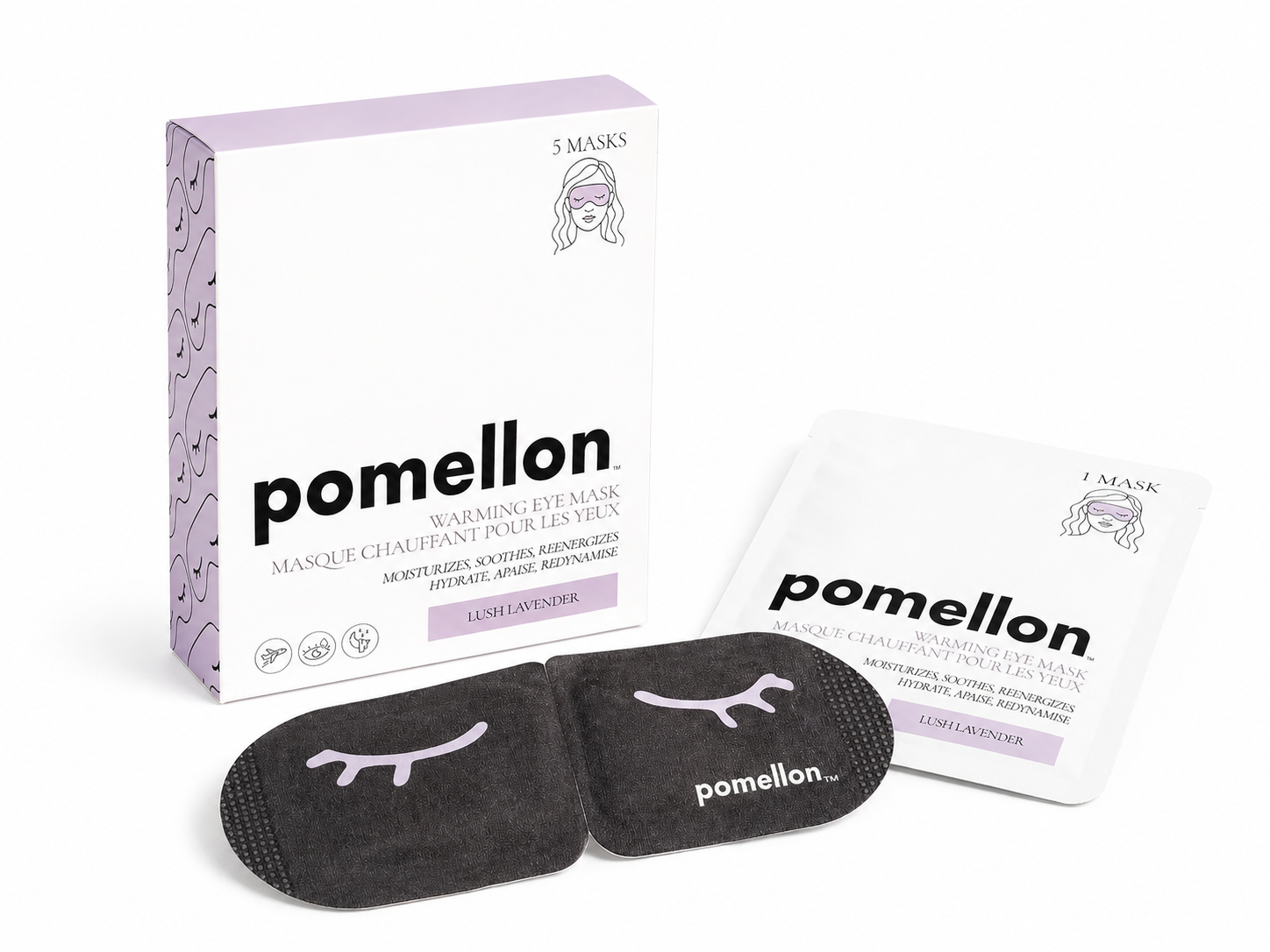 Lush Lavender Self-Warming Eye Masks (5 Masks)